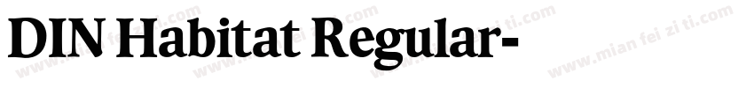 DIN Habitat Regular字体转换